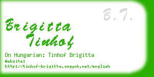 brigitta tinhof business card